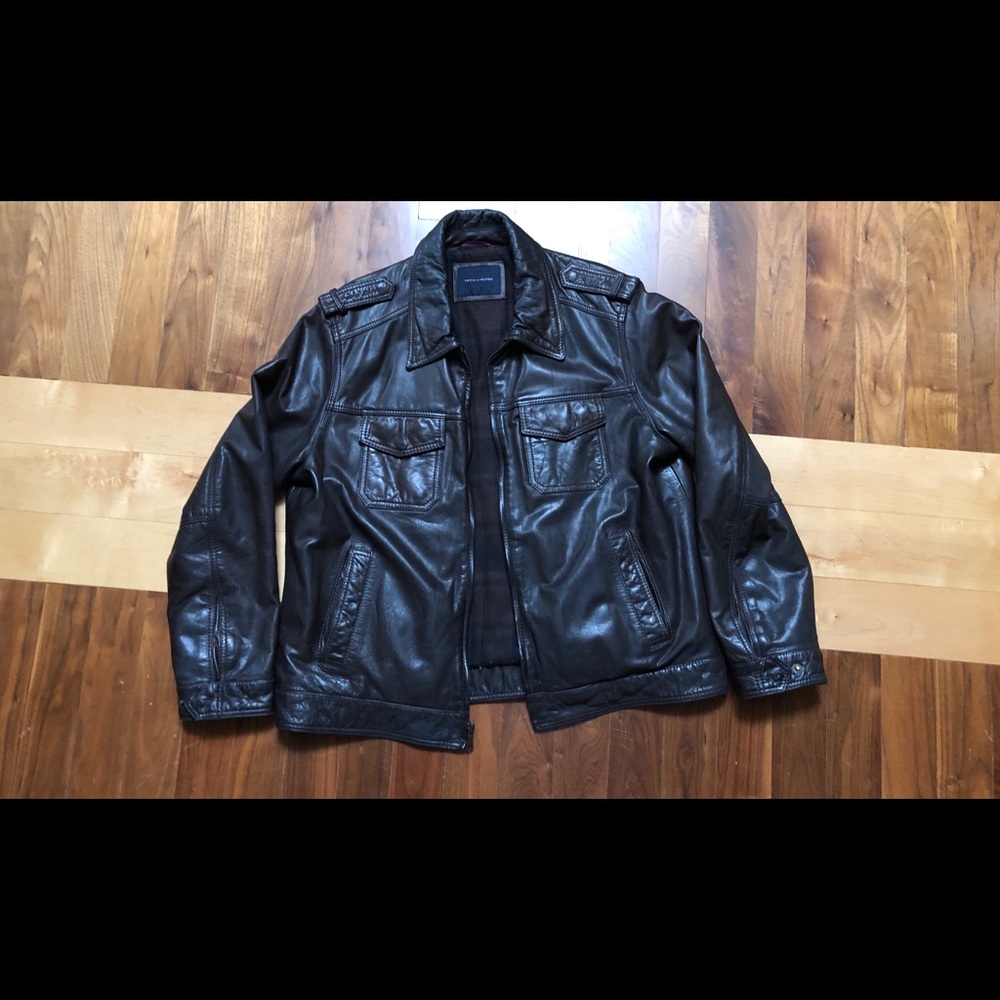 Tommy Hilfiger Brown Leather Jacket